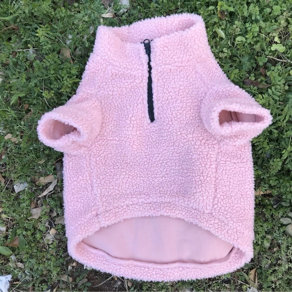 Heart to Tail Pink Dog Sweater Size Large